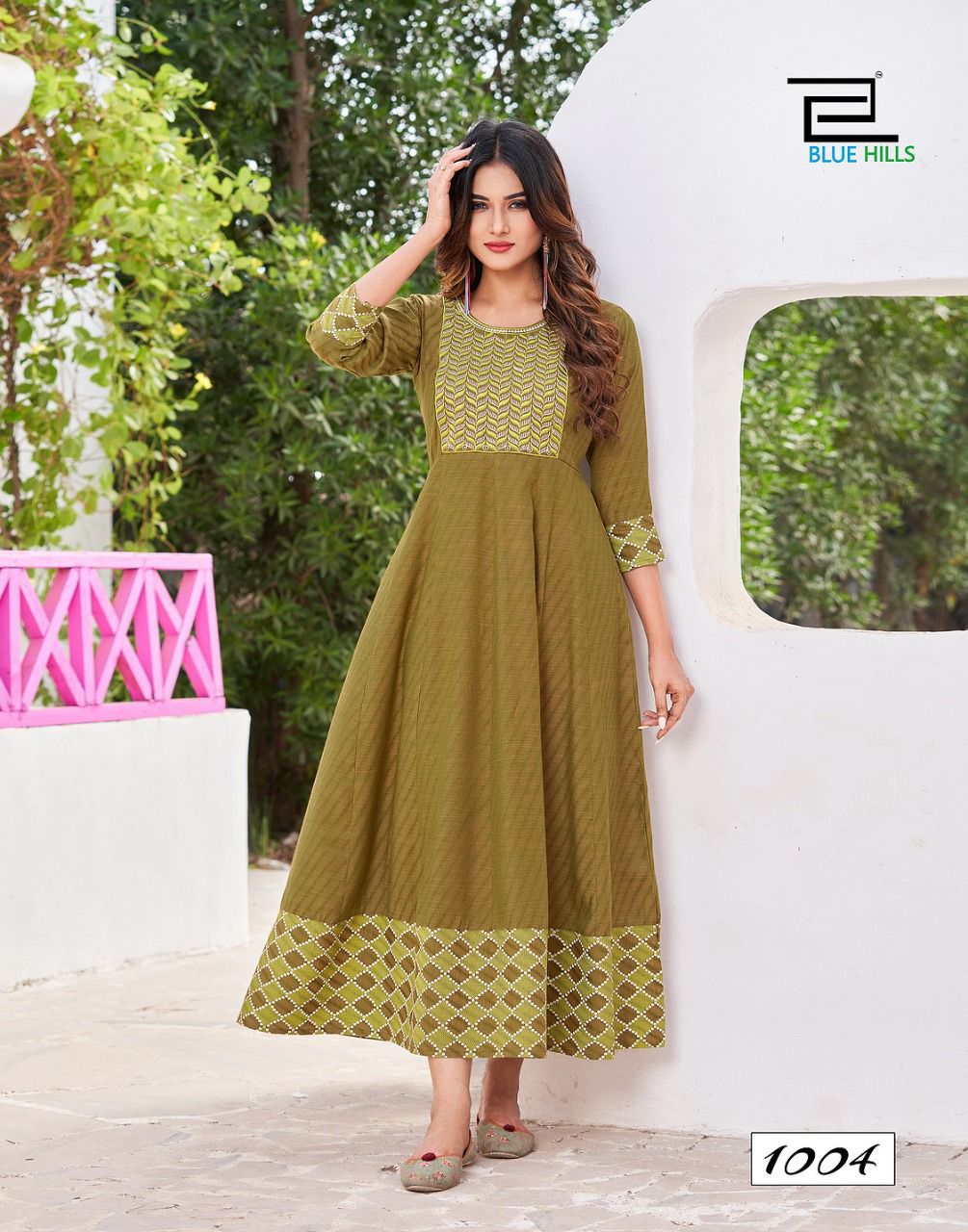 Blue Hills Bachelor 1 Heavy Latest Festive Wear Rayon Anarkali Kurti Collection